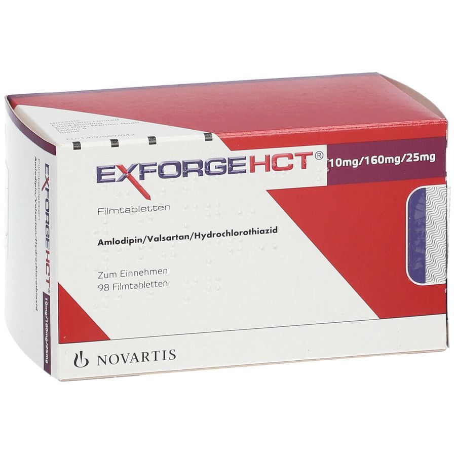 Exforge HCT 10mg/160mg/25mg