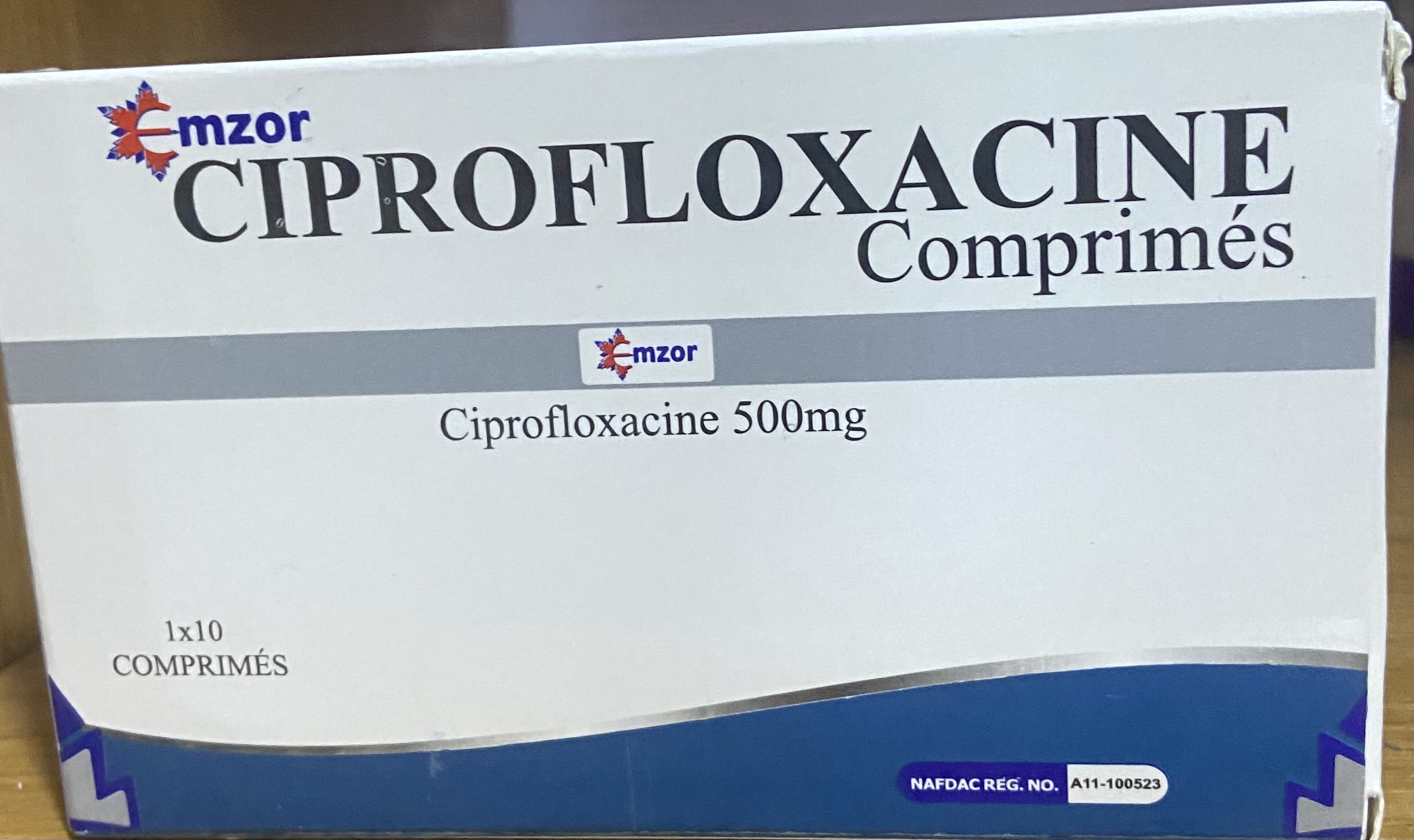 Emzor Ciprofloxacin 500mg x 10