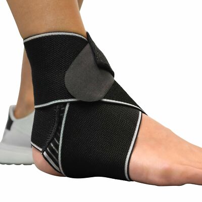 Compression ankle wrap