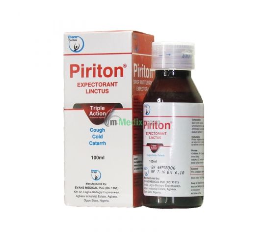 EVANS PIRITON EXPECTORANT ADULT