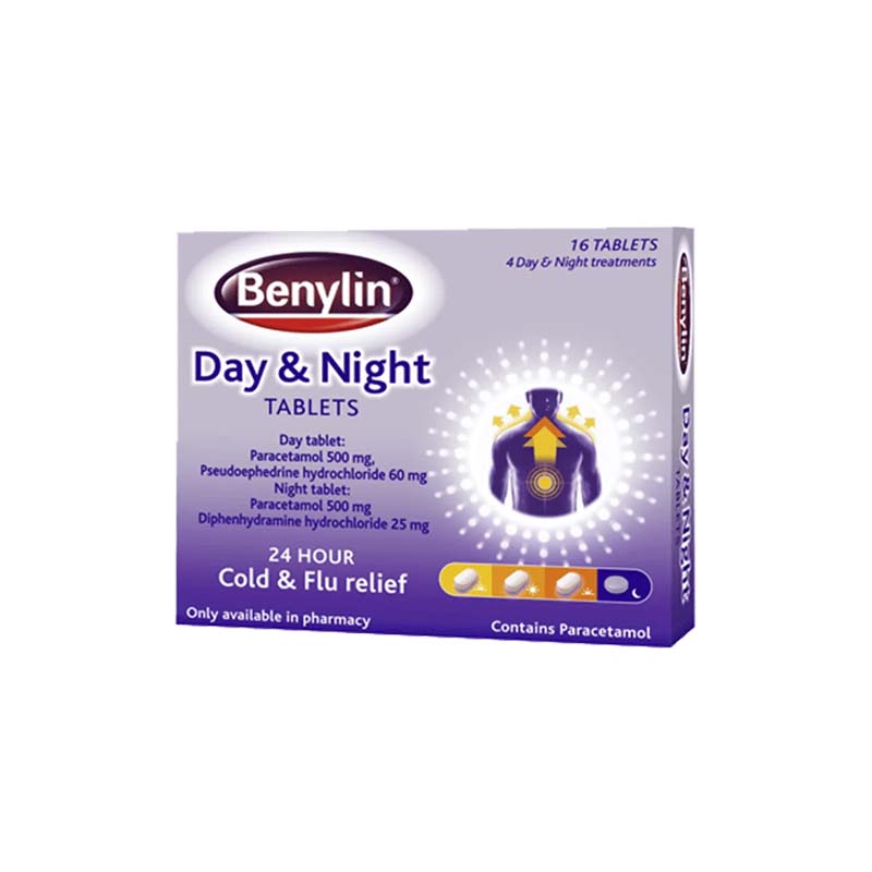 BENYLIN DAY & NIGHT TABS X16