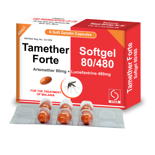 Tamether Forte Softgel 80mg /480mg x 6